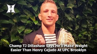 Champ TJ Dillashaw Says He’ll Make Weight Easier Than Henry Cejudo At UFC Brooklyn