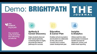 DEMO: YouScience's New Brightpath Education-to-Career Platform for K-12 Schools
