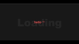 Simple css loading Animation | Pre-loading effect
