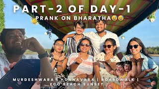 Bharath na bittu hodhvi😅|Murdeshwara|Honnavara|Mangrove board walk|eco beach sunset view|