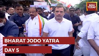 Bharat Jodo Yatra Day 5: Congress Led By Party MP Rahul Gandhi Enters Its Kerala Leg