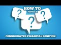 ACCOUNTING - HOW TO complete consolidated statements of financial position - AAT ACCA CIMA ACA