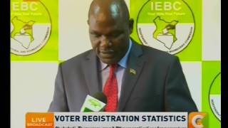 Chebukati : Voter Registration statistics