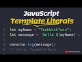 JavaScript Template Literals: The Ultimate Guide | TechWithTwin