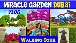 Dubai Miracle Garden Walking Tour Vlog | The World’s Largest Natural Flower Garden | UAE