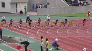 20160828群馬県夏季強化記録会女子100m13組