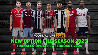 PES 2021 | NEW SMOKE PATCH FOOTBALL LIFE OPTION FILE 07 FEBRUARY 2025