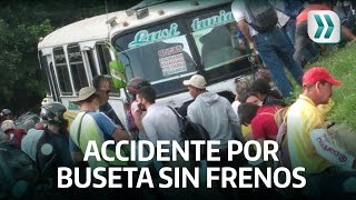 Buseta sin frenos ocasionó accidente en Bucaramanga | Vanguardia
