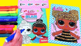 Speed Coloring Barbie Play Pack & LOL Dolls Happy Tin | Sniffycat