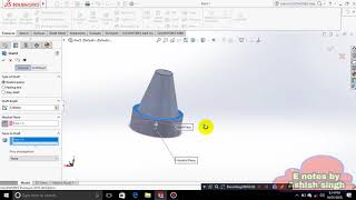 Solidwork Tutorial 28 : How to use draft command