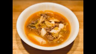 Kimchi Rice Cake Soup 泡菜年糕汤