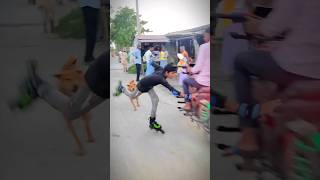 Skating Masti 🤣🤣  #skating #brotherskating #publicreaction #girlreaction #road #india #funny