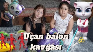 Uçan balon kavgası ‼️ Eyvah!!! Parktaki yabancılarda kim‼️Havası inmiş uçan balon nasıl şişirilir🎈