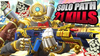 SOLO Pathfinder 21 KILLS and 4,900 Damage Apex Legends Gameplay Season 16