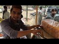 gujrati kathiyawadi chole roadside street food kathiawari cholay. kid selling famous chana chaat