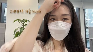 [vlog] 직장인 브이로그ㅣ오랜만에 출근룩ㅣ환절기 블라우스