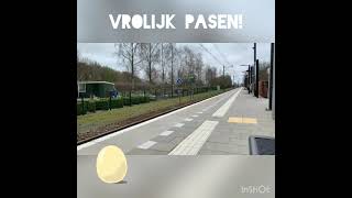 Pasen Special: Treinstel Onbekend van Arriva passeert Station Dalen