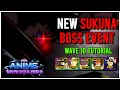 *NEW METHOD* HOW TO BEAT NEW SUKUNA BOSS RUSH IN ANIME VANGUARDS