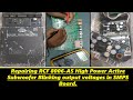 Repairing RCF 8006-AS High Power Active Subwoofer Blinking output voltages in SMPS Board