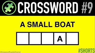 CROSSWORD PUZZLE #9 - GENERAL KNOWLEDGE TRIVIA PUB QUIZ WORD GAME