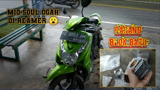 Mio Soul Ngasap ogah di lemer Jadi Pasang Blok Baru Original Ukuran Standar