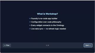 Build a Dashboard in Palantir Foundry Workshop (Beginner Tutorial)
