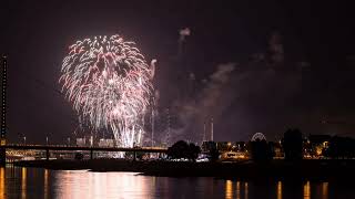 Düsseldorfer Rheinkirmes Feuerwerk Zeitraffer 2022