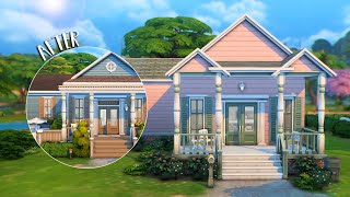 This BASE GAME home needed some HELP 🛠...(Sims 4 Speed Build)