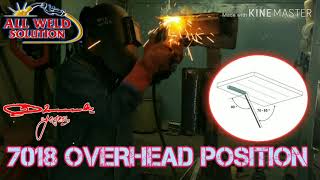 7018 Overhead position | 4F Welding Position |Overhead techniques | Hindi