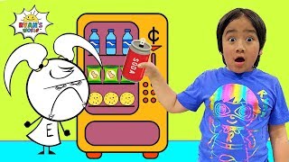 Ryan Pretend Play Vending Machine Snacks with EK Doodles!