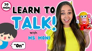 Learn To Talk | First Words, Colours, Feelings & Auslan | Toddler Learning with Ms. Moni