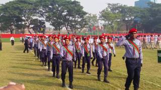 Government Tolaram college rover scout group parade. স্কাউটস প্যারেড। 16 December parade.