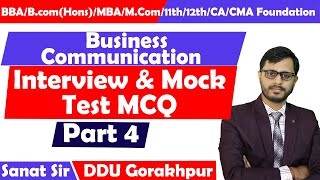 Business Communication MCQ Part 4 | DDU Gorakhpur | B.Com(Hons) | CMA | BBA | CBSE |UP | Bihar Board