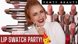 NEW FENTY ICON Semi-Matte Refillable Lipstick | LIP SWATCHES | Steff's Beauty Stash