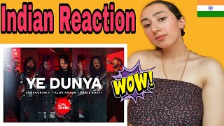 Indian Reaction on Coke Studio | Season 14 | Ye Dunya | Karakoram x Talha Anjum x Faris Shafi