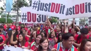 Duterte supporters gather ahead of COC filing