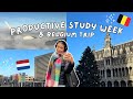 PRODUCTIVE STUDY WEEK & BELGIUM TRIP | study abroad diaries in the netherlands