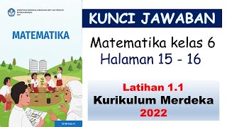 Kunci Jawaban Matematika Kelas 6 -Halaman 15 - 16 Latihan 1.1 - Kurikulum Merdeka 2022 . SD #kelas6