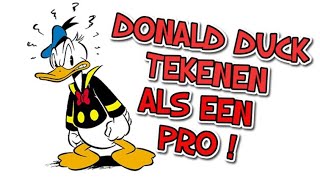 Online tekenles: Stap voor stap Donald Duck tekenen als een pro! | Leren tekenen beginners kinderen