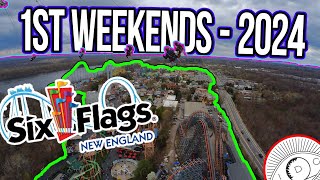 Six Flags New England OPENING WEEKENDS | QUICK VISIT | April 2024