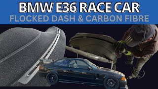 BMW E36 race car gets the flocking treatment and some carbon fibre