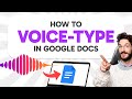 How to VOICE TYPE on Google Docs (Step by Step)