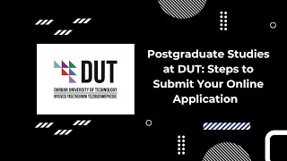 DUT LAUNCHES A NEW ONLINE APPLICATION SYSTEM