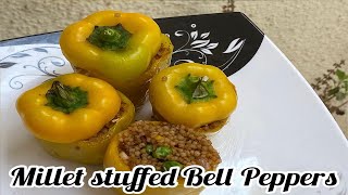 Millet stuffed Bell Peppers |kodo millet | ఆరికలు స్టప్డ్ బెల్ పెప్పర్|Healtholic