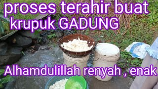 cara membuat krupuk GADUNG prosesnya sangat lama membutuhkan ketlatenan