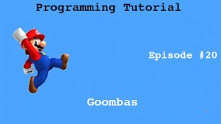 "Java Programming Tutorial"| "Super Mario Game" #20 | Goomba Enemy