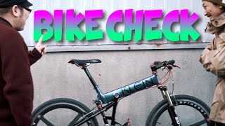 【BIKE CHECK! コマツさん】レアづくしのオールドKLEINクラインmantra(TREK)。メカメカしい自慢の愛車を語り尽くしてくれました。