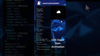 Professional CSS Cloud Rain Animation Tutorial