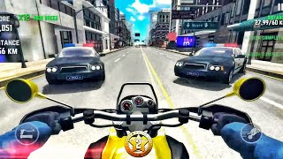 Highway Traffic Rider [ New Bike Unlocked ] | Police Chase & Escape - Best Android Gameplay HD Ep-05