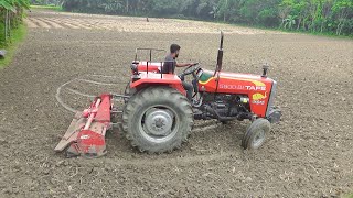 ট্রাক্টর দিয়ে জমি চাষ | Land Cultivation With Tractor | 5900 Di Powerful Tractor